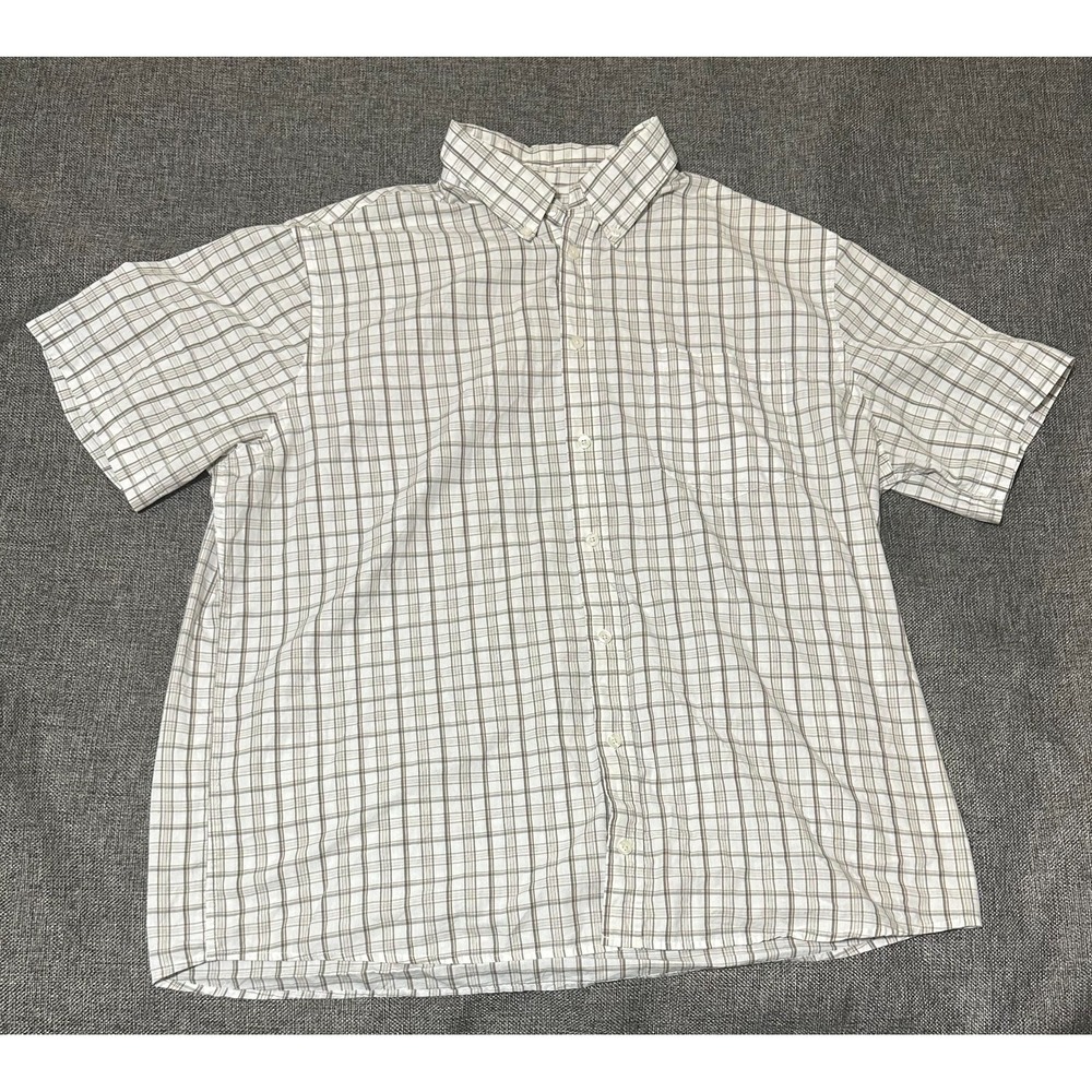 Merona Men's Size XL Plaid Short Sleeve Shirt